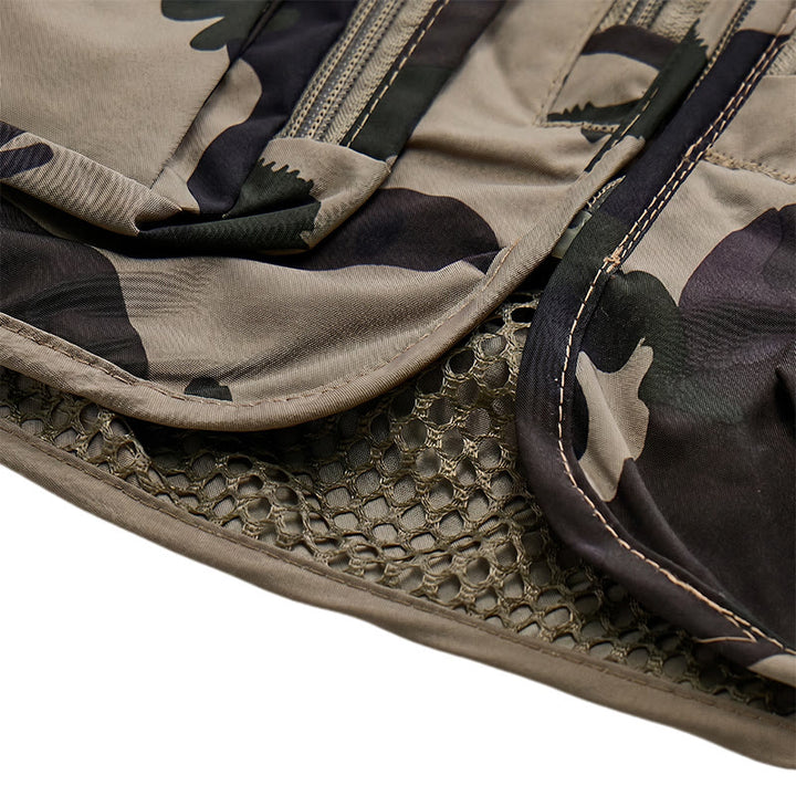 Camo Hunting Multi-Pocket Lightweight Mesh Lined Utility Vest - image 7