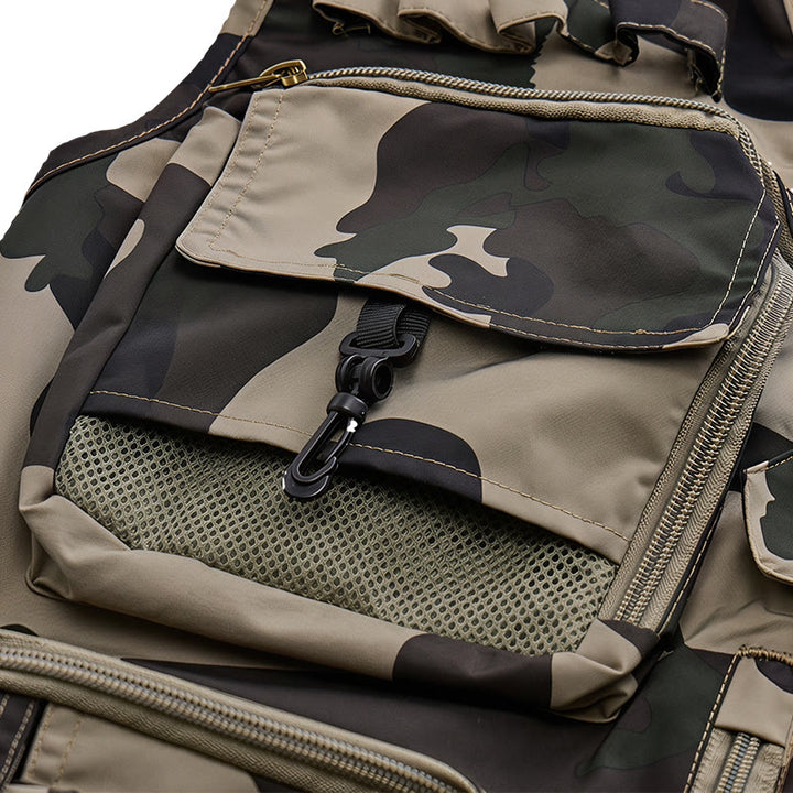 Camo Hunting Multi-Pocket Lightweight Mesh Lined Utility Vest - image 6