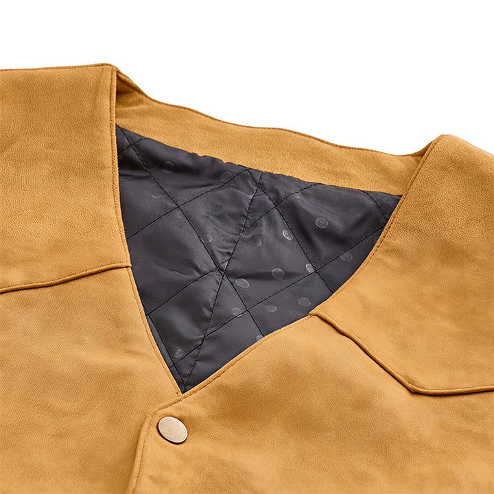 Men's Western Suede Look Casual Layering Vest - image 4