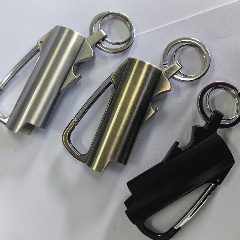 3-In-1 EDC Keychain Tool Carabiner Lighter Case - image 3