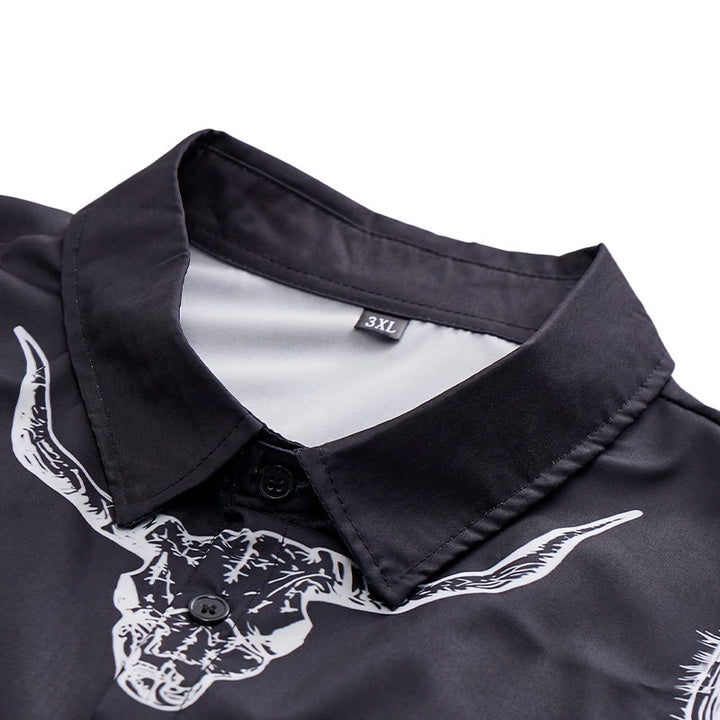 Bold Western Vibes Graphic Cactus & Longhorn Shirt - image 4