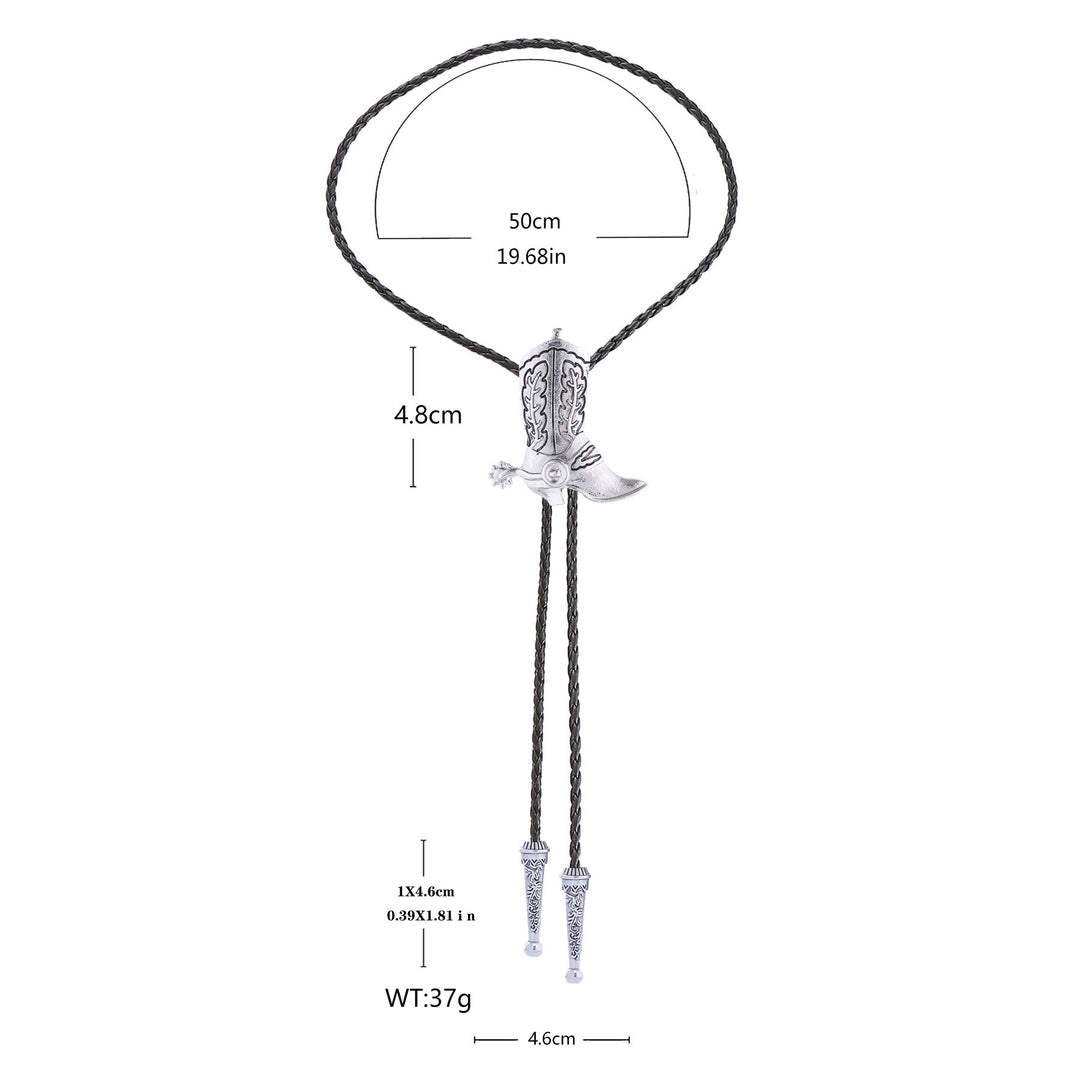 Western Vintage Cowboy Boot Bolo Tie - image 11