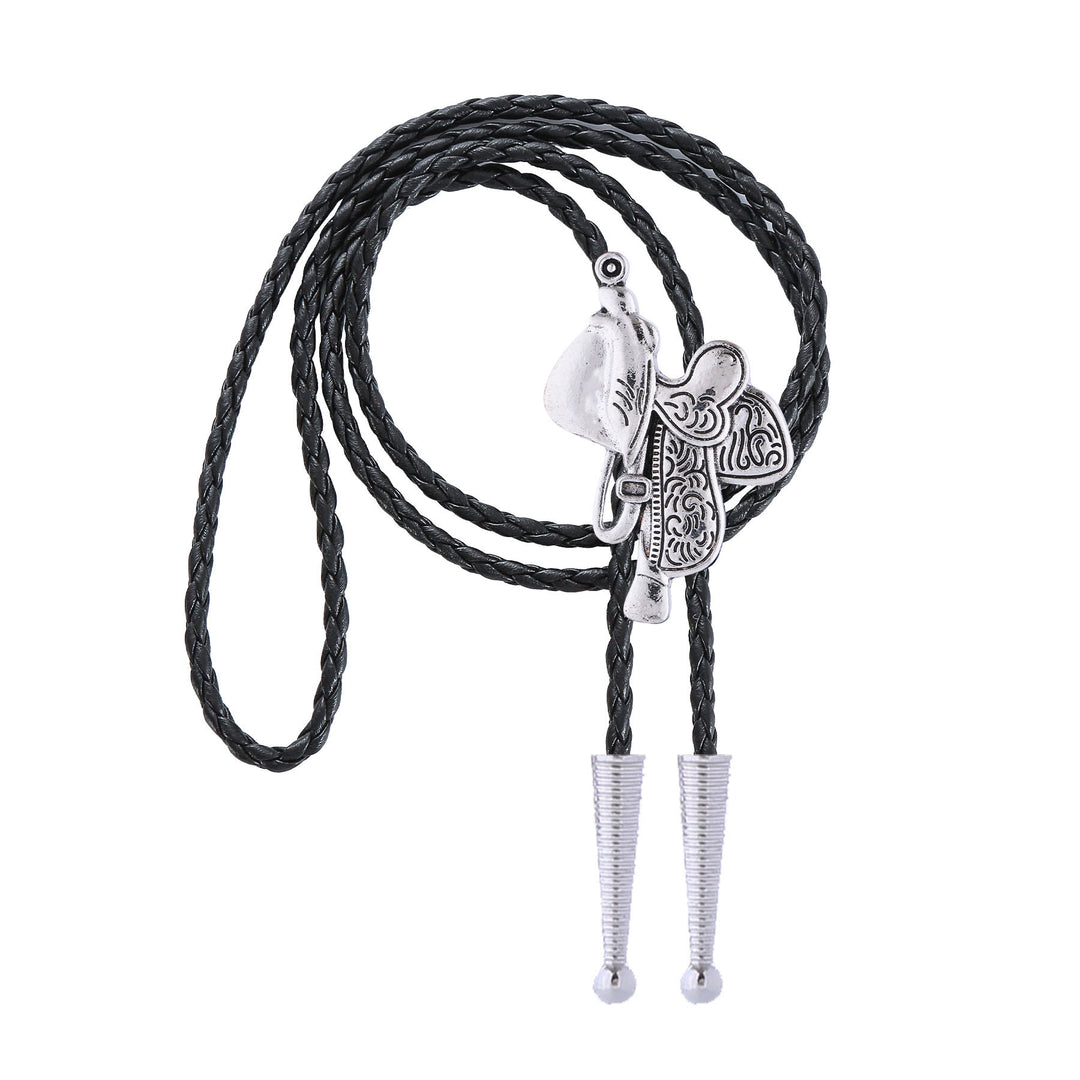 Vintage Horse Saddle Bolo Tie  - image 6