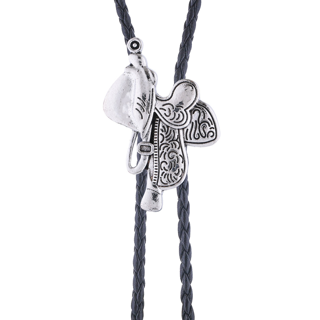 Vintage Horse Saddle Bolo Tie  - image 4