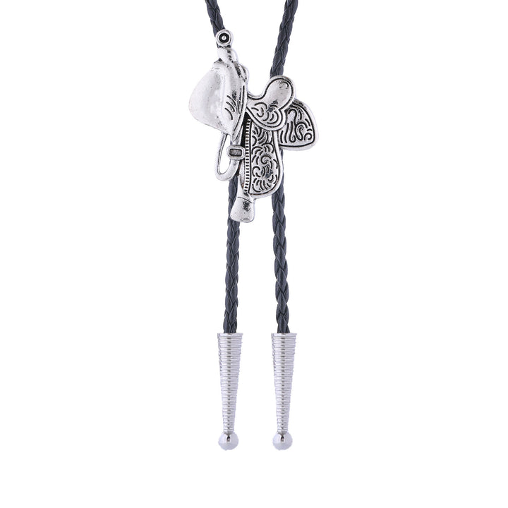 Vintage Horse Saddle Bolo Tie  - image 5