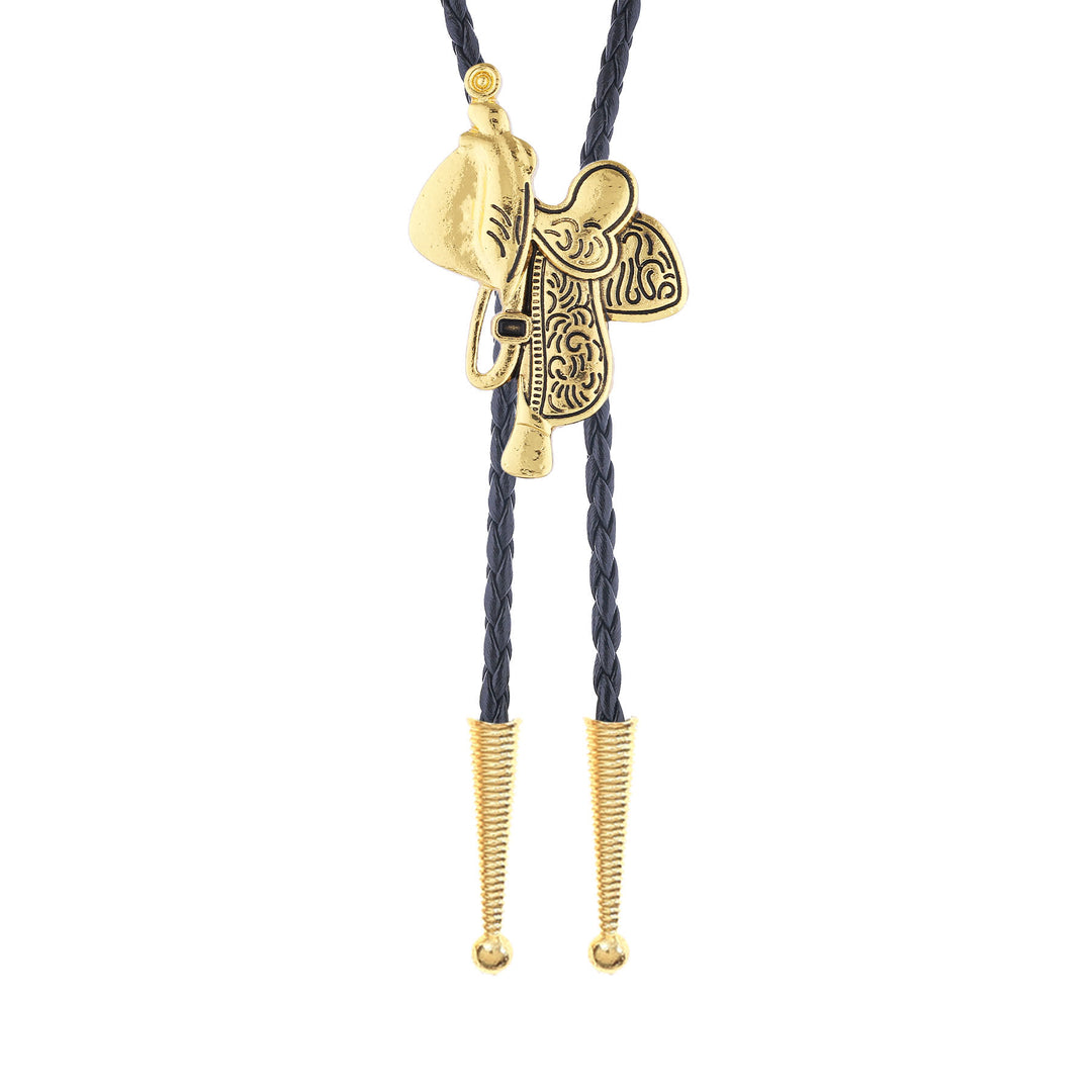Vintage Horse Saddle Bolo Tie  - image 10