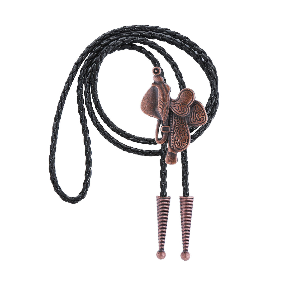 Vintage Horse Saddle Bolo Tie  - image 16