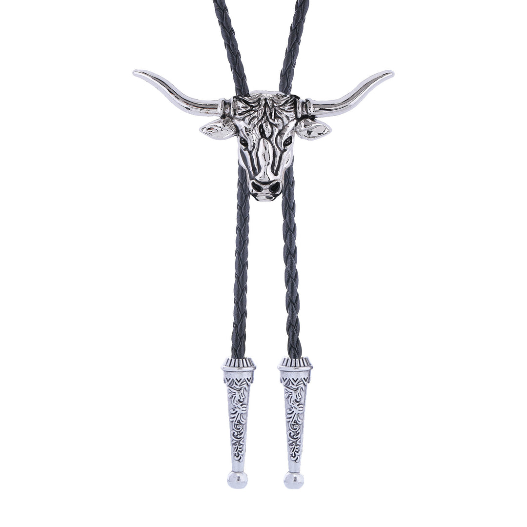 Strength & Health Western Longhorn Bull Spirit Bolo Tie - image 7