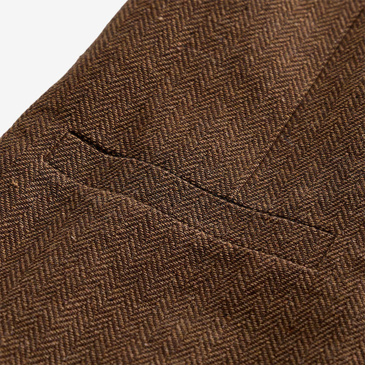 Men's British Retro Double Breasted Suit  Vest - image 6