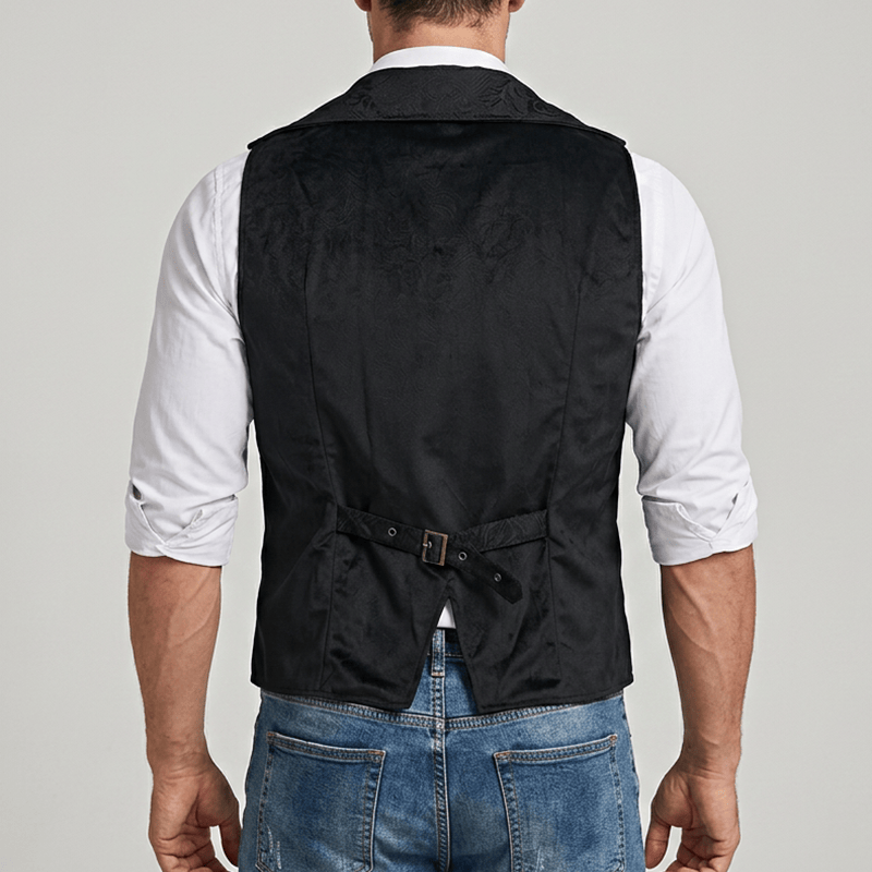 Men's British Court Style Western Party Suit Vest - image 2