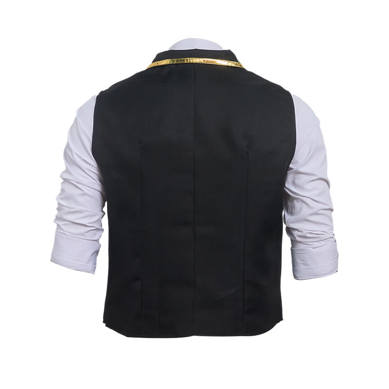 Men's Victorian Style Gold Trim British Court Suit Vest  - image 11