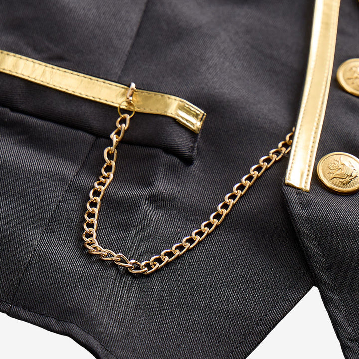 Men's Victorian Style Gold Trim British Court Suit Vest  - image 7