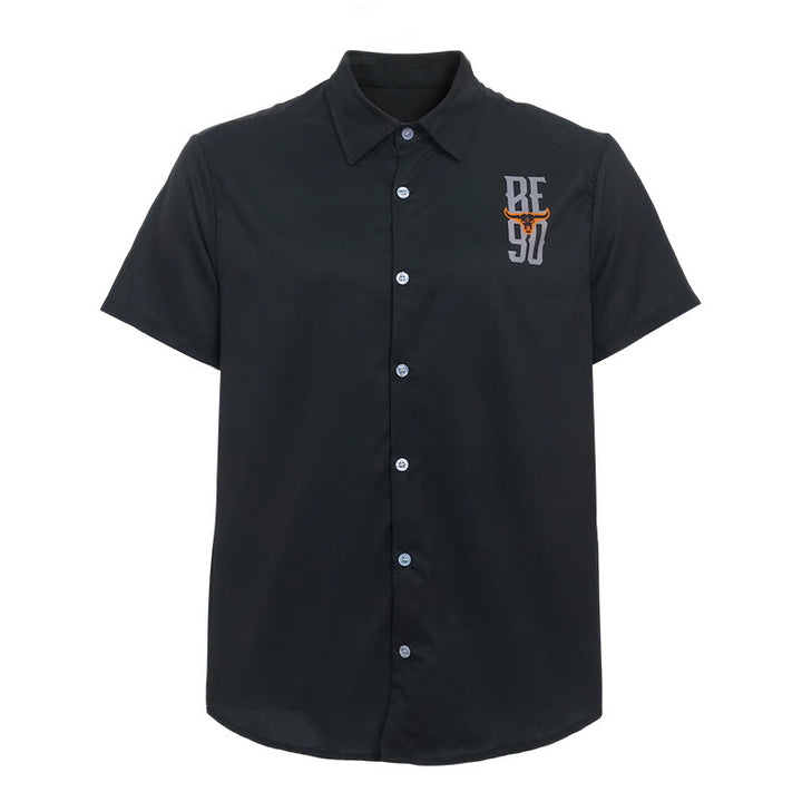 Men's Western Bull Skull American Flag Print Shirt - image 9