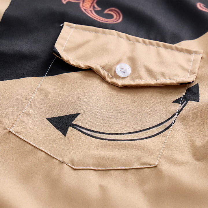 Men's Ethnic Western Cowboy Pattern Casual Shirt - image 5