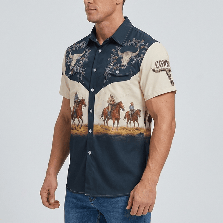 Men's Western Rodeo Cowboy Country Music Festival Shirt - image 3