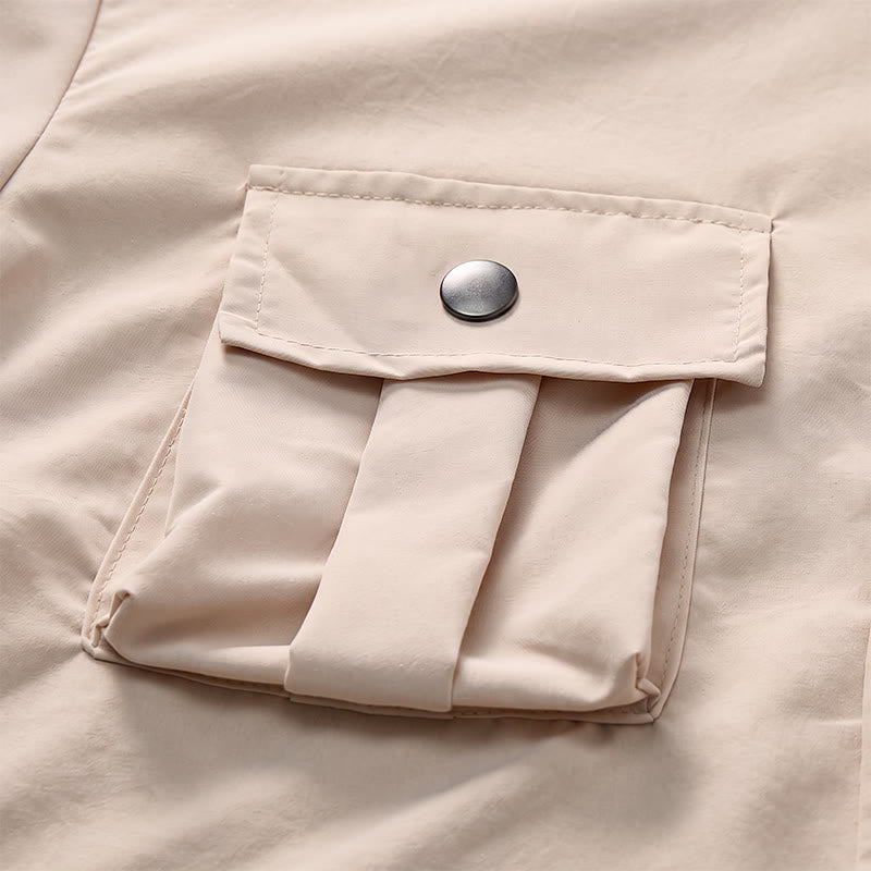 Men's Oversized Utility Workwear Shirt With Detachable Strap - image 5