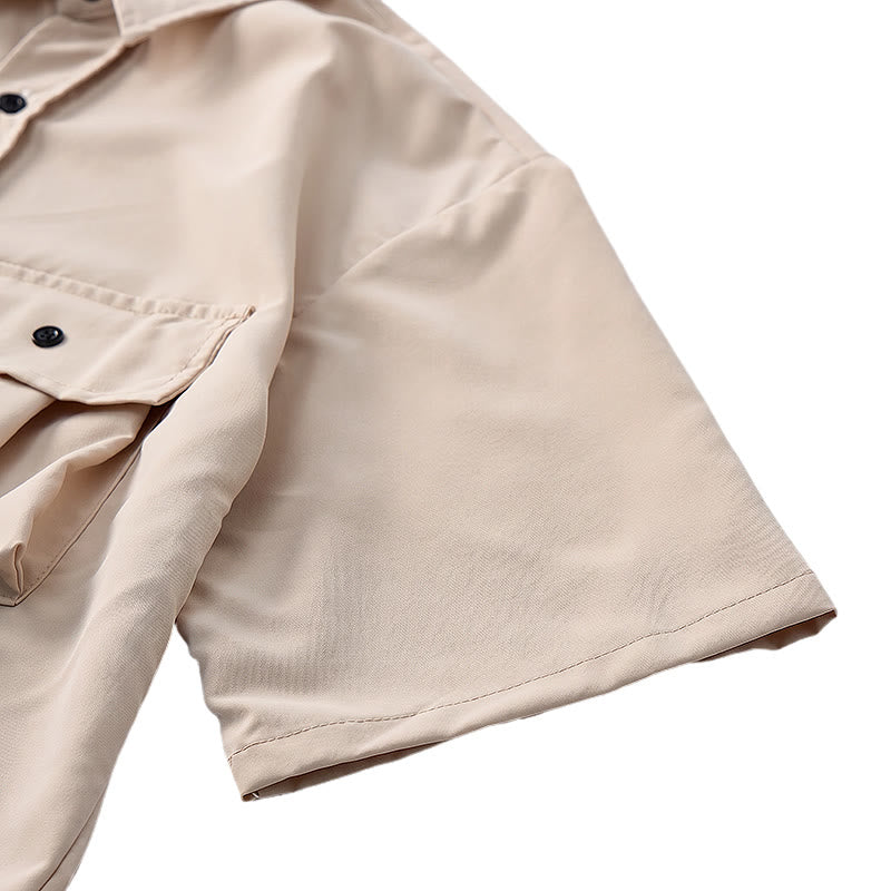Men's Oversized Utility Workwear Shirt With Detachable Strap - image 8