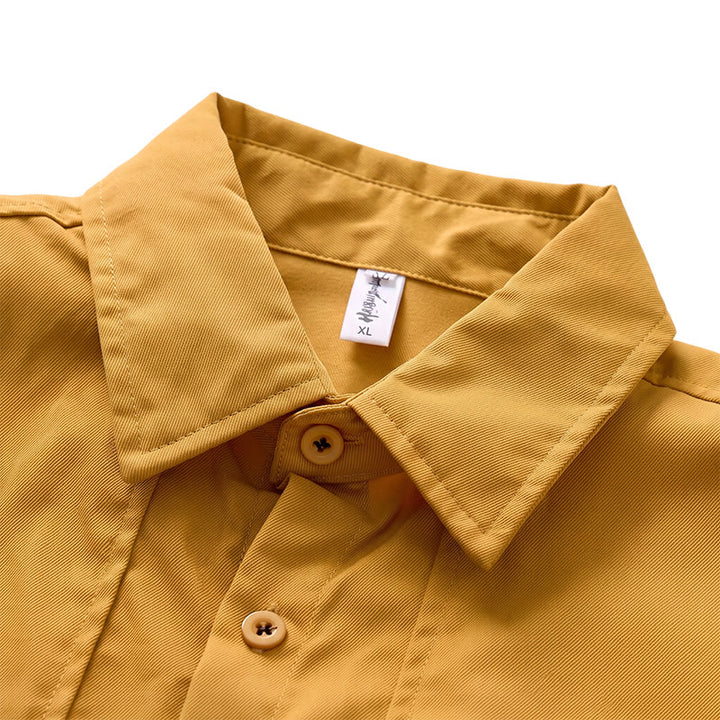 Men's City Boy Workwear Shirt With Retro Label Patch - image 4