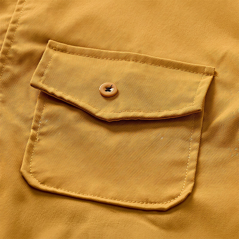 Men's City Boy Workwear Shirt With Retro Label Patch - image 7