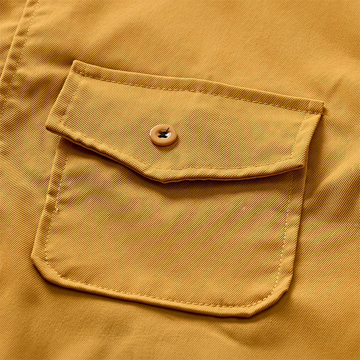 Men's City Boy Workwear Shirt With Retro Label Patch - image 7