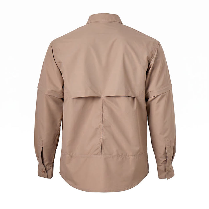 Men's Tactical Convertible Zip-Off Sleeve Workwear Shirt - image 13