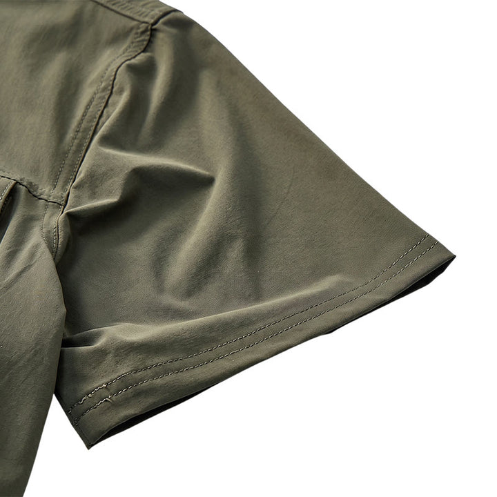 Men's Summer Outdoor Multi-Pocket Workwear Shirt - image 11