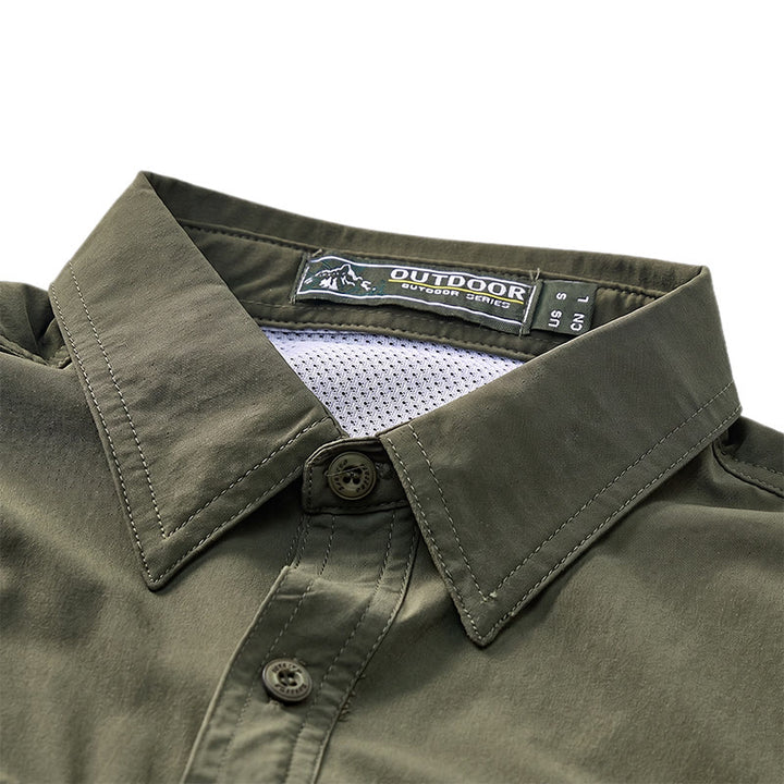 Men's Summer Outdoor Multi-Pocket Workwear Shirt - image 7