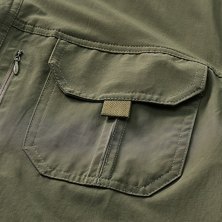 Men's Summer Outdoor Multi-Pocket Workwear Shirt - image 10