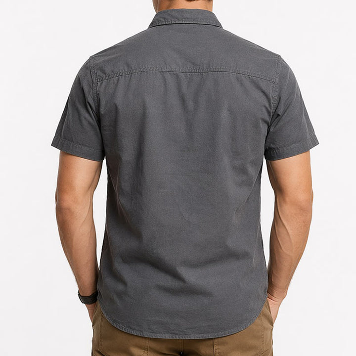 Men's City Utility Workwear Shirt With Vertical Zip Pockets - image 2