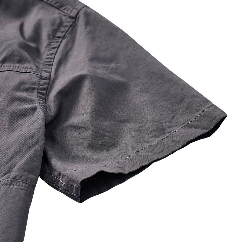 Men's City Utility Workwear Shirt With Vertical Zip Pockets - image 11