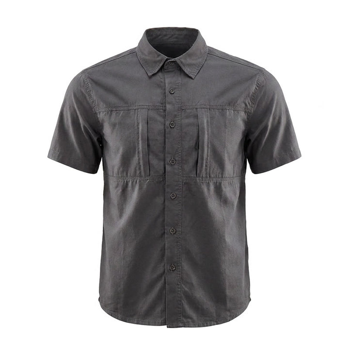 Men's City Utility Workwear Shirt With Vertical Zip Pockets - image 12