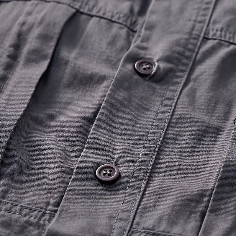 Men's City Utility Workwear Shirt With Vertical Zip Pockets - image 8