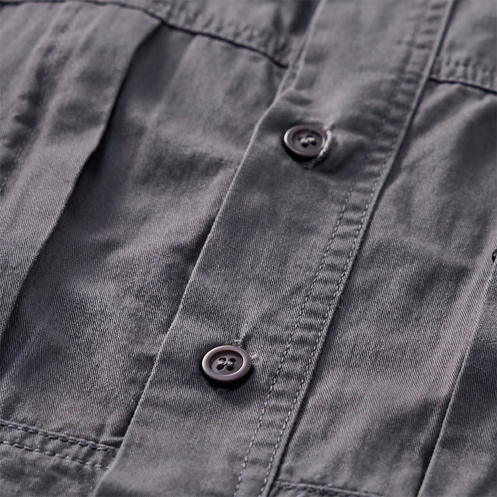 Men's City Utility Workwear Shirt With Vertical Zip Pockets - image 8