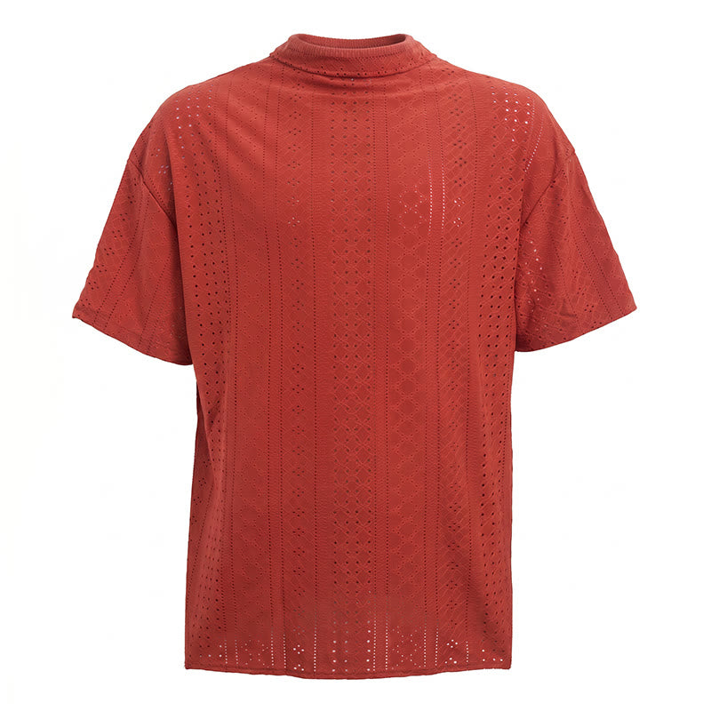 Men's Sporty Casual Jacquard Cotton Shirt - image 14
