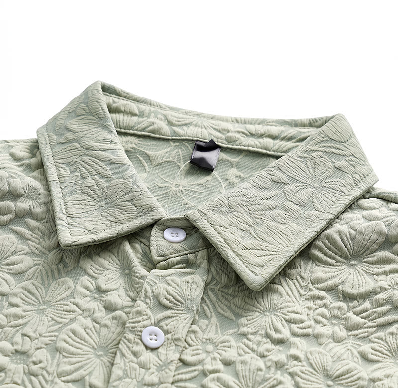 Men's Floral Holiday Summer Daily Casual Textured Cotton Shirts - image 6