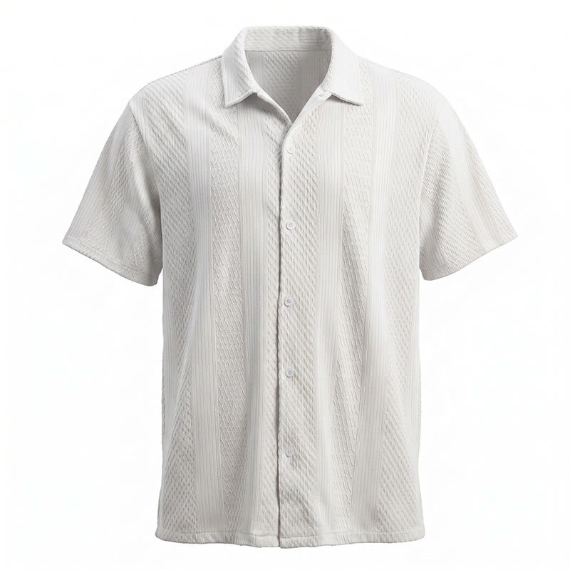 Men's Solid Hollow Cool Touch Daily Street Knitted Shirt  - image 18