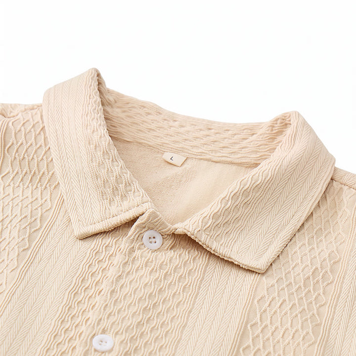 Men's Solid Hollow Cool Touch Daily Street Knitted Shirt  - image 8