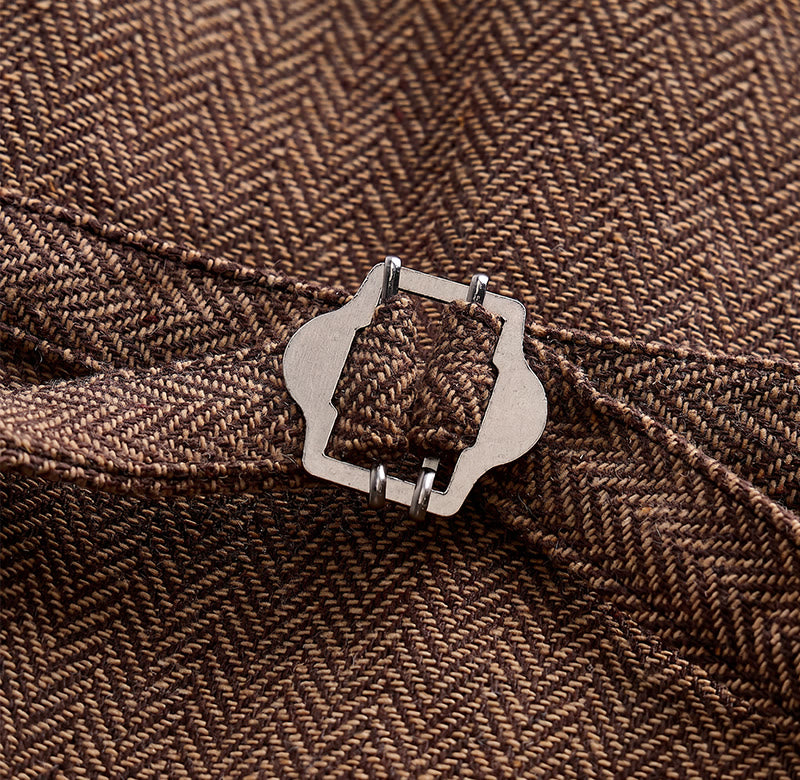 Men's Vintage Tweed Suit Vest With Royal Chain Brooch - image 12