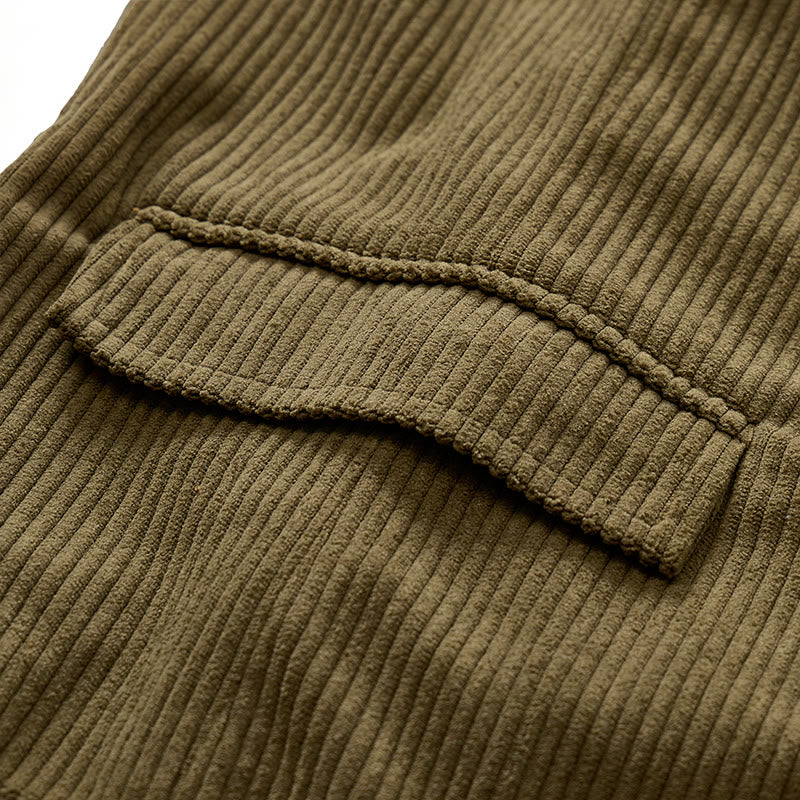 Minimalist V-Neck Retro Ivy League Corduroy Suit Vest - image 8