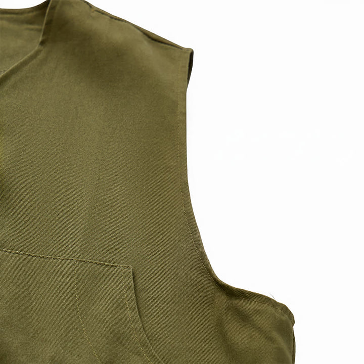 Multi-pocket Tactical Style Canvas Workwear Vest - image 10