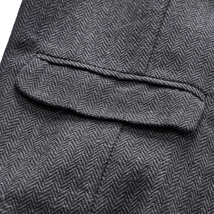 Men's Solid Color Slim Fit All Season Suit Vest - image 11