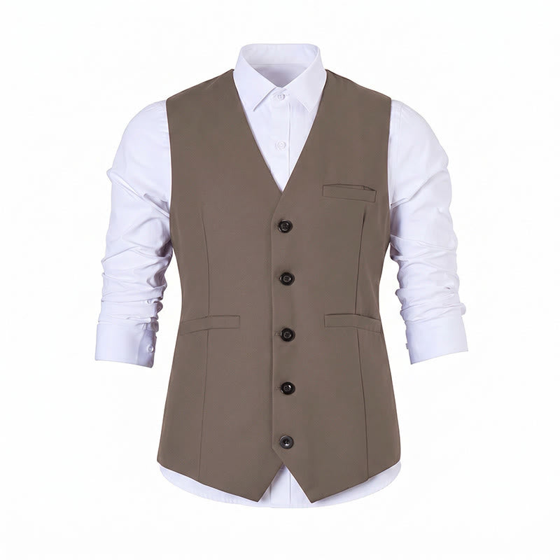 Men's Multi Color Spring Autumn Daily Business Suit Vest - image 18