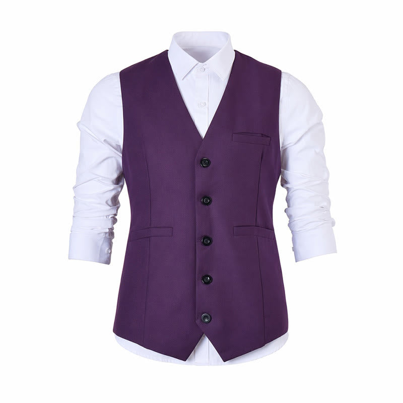 Men's Multi Color Spring Autumn Daily Business Suit Vest - image 16