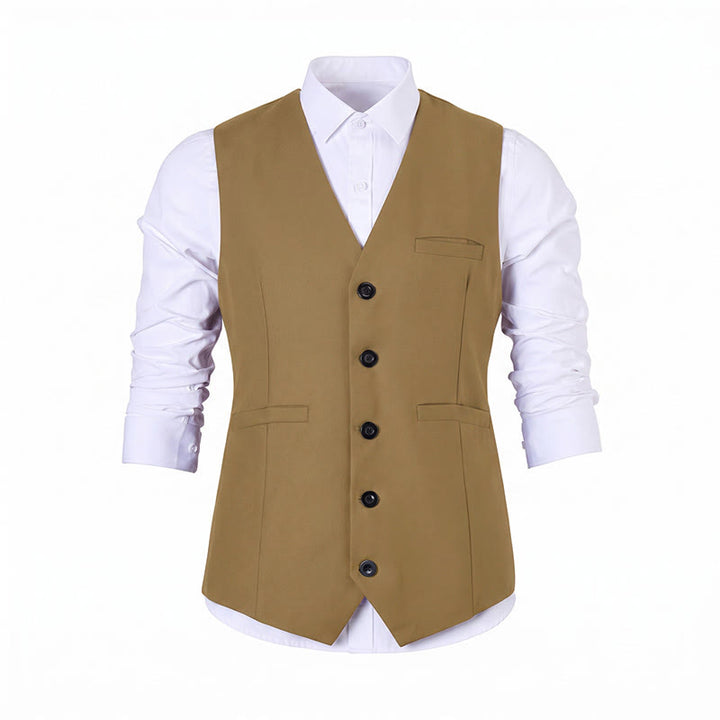 Men's Multi Color Spring Autumn Daily Business Suit Vest - image 21