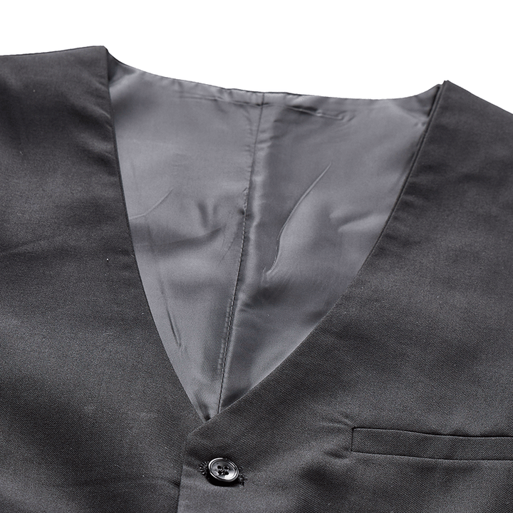 Men's All Season Work Waistcoat Daily Wedding Banquet Suit Vest - image 7