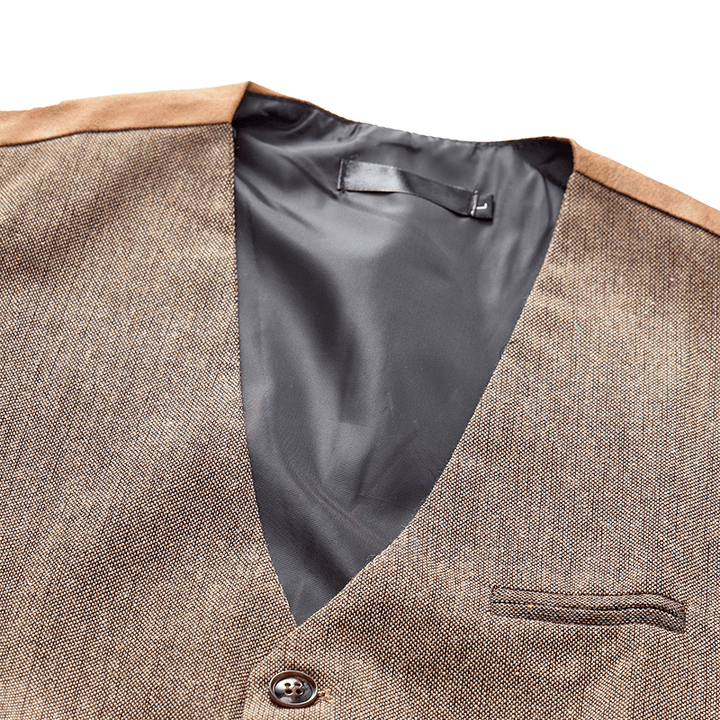 Men's Vintage Textured All Season Casual Suit Vest - image 6