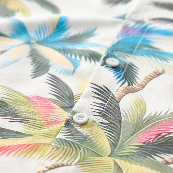 Men's Coconut Tree Printed Casual Vacation Shirt - image 5