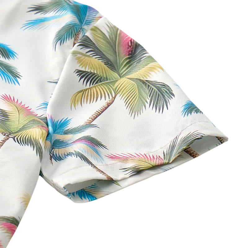 Men's Coconut Tree Printed Casual Vacation Shirt - image 8
