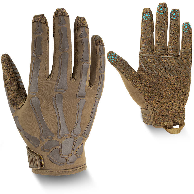 Skeleton Lightweight Summer Elastic Motorcycle Tactical Gloves - Sandy Brown - XL - image 10