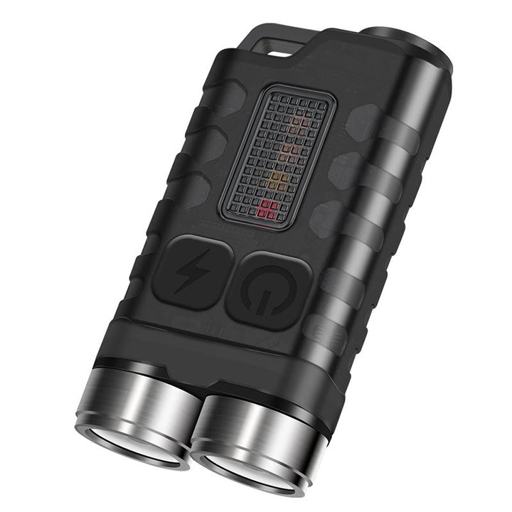 Outdoor Mini LED Dual Beam Rechargeable Flashlight Keychain - image 10